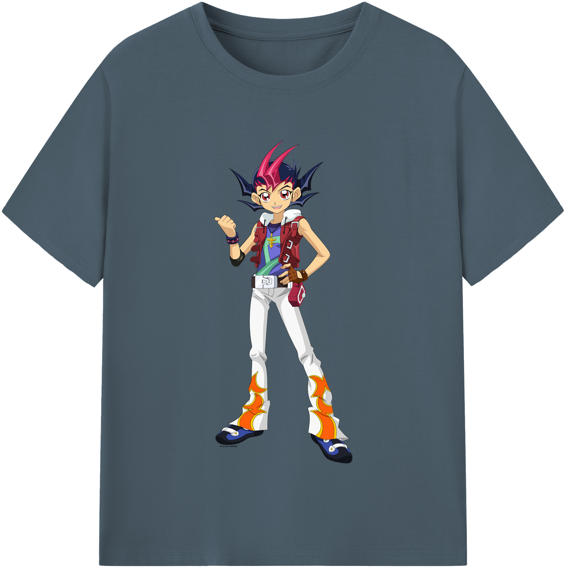 （画像用） 遊☆戯☆王 Yu-Gi-Oh! 綿100％半袖Tシャツ（フロントプリント）